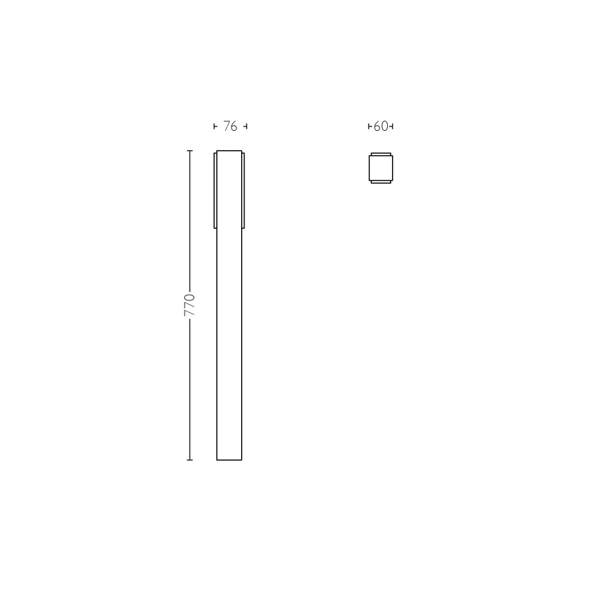 Philips - Lampadaire LED extérieur 2xLED/4,5W/230V