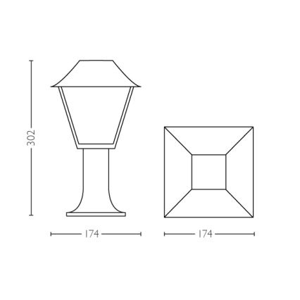 Philips 16496/30/PN - Buitenlamp MYGARDEN ALPENGLOW E27/60W/230V IP44