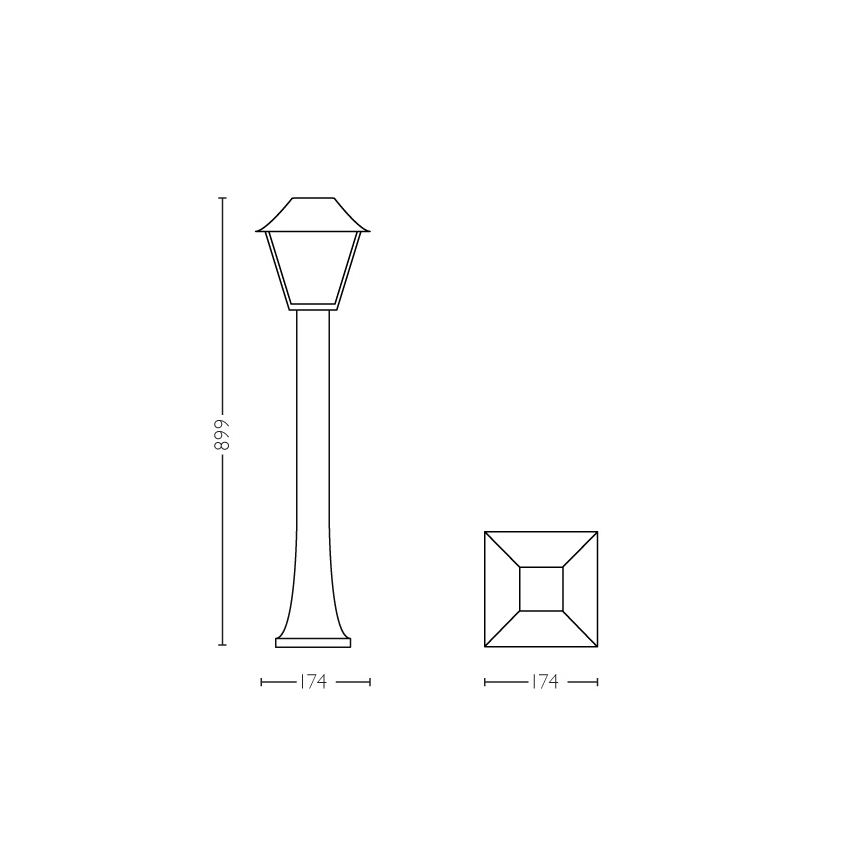 Philips 16497/30/PN - Buitenlamp MYGARDEN ALPENGLOW E27/60W/230V IP44