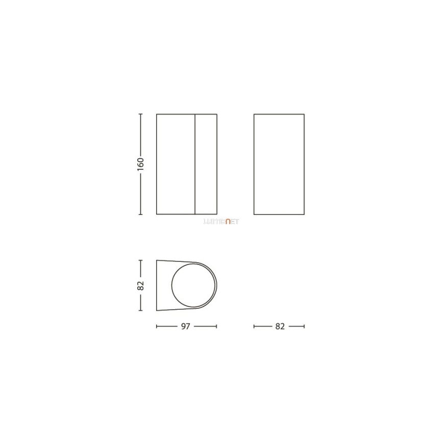 Philips 17102/86/16 - Applique murale extérieure MYGARDEN NIGHTINGALE 2xGU10/35W