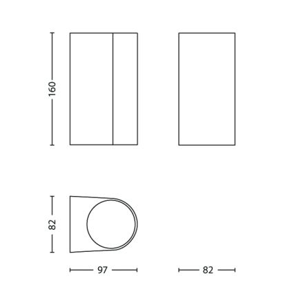 Philips - Applique murale extérieure 2xGU10/35W/230V