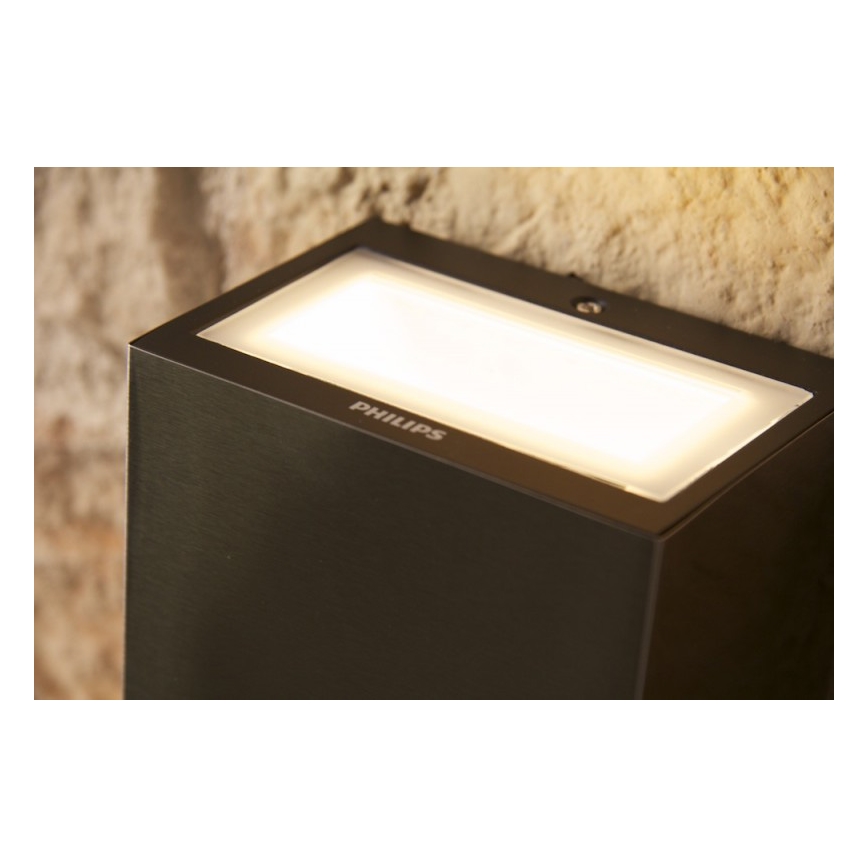 Philips 17209/47/16 - Applique murale extérieure FLAGSTONE 3xLED/1W/230V IP44
