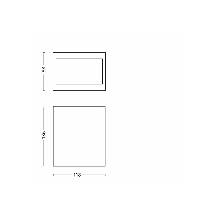 Philips 17209/47/16 - Applique murale extérieure FLAGSTONE 3xLED/1W/230V IP44