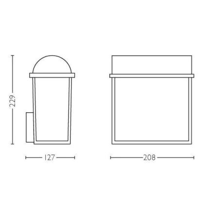 Philips - Applique murale extérieure 2xE27/42W/230V IP44