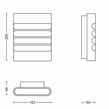 Philips - éclairage LED extérieur 1xLED/3W/230V IP44