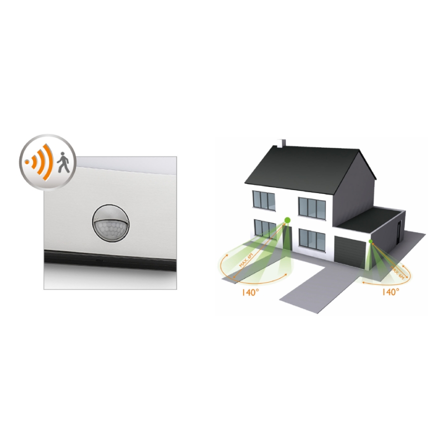 Philips - LED-buitenverlichting met sensor LED/3W IP44