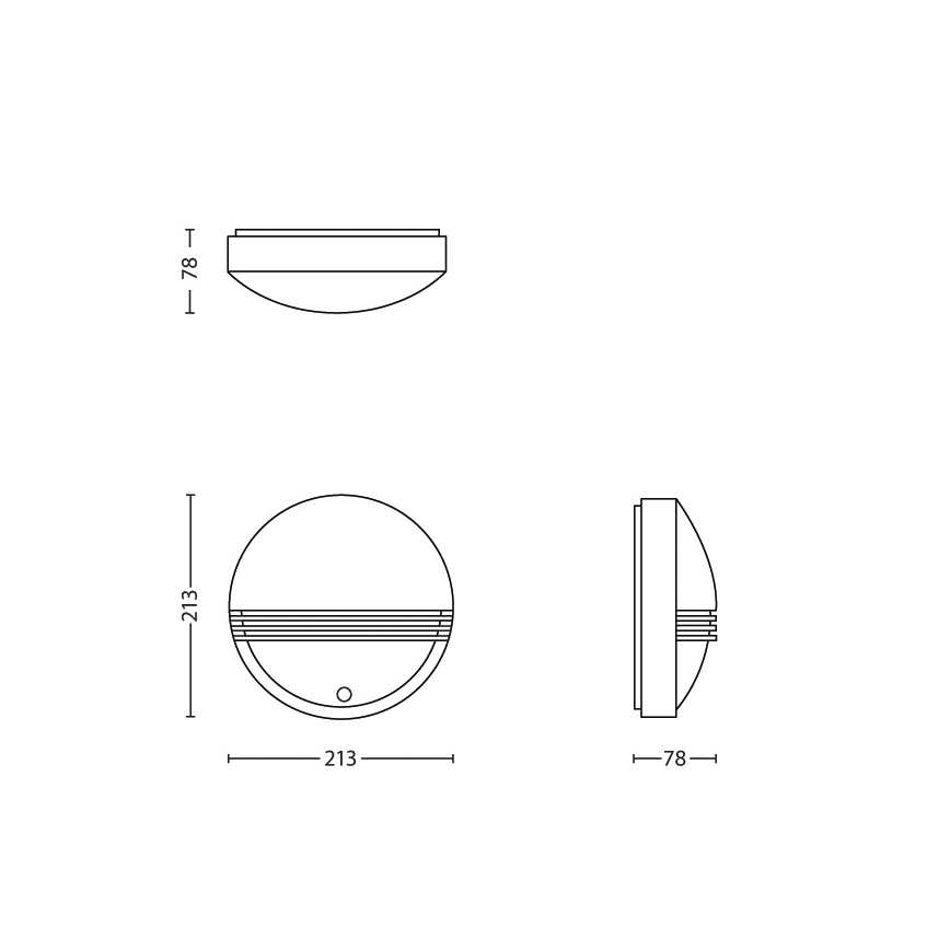 Philips - Applique murale d'extérieur LED avec détecteur, 6W/230V, IP44