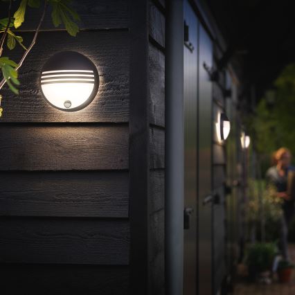 Philips - Applique murale extérieure avec détecteur 1xLED/6W/230V IP44