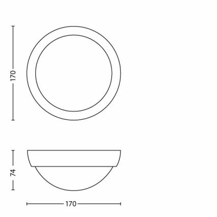 Philips - LED Luminaire d'extérieur LED/3,5W IP44