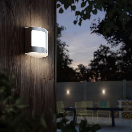 Philips 17316/47/16 - Applique murale LED extérieure avec capteur PARROT 1xLED/3,5W