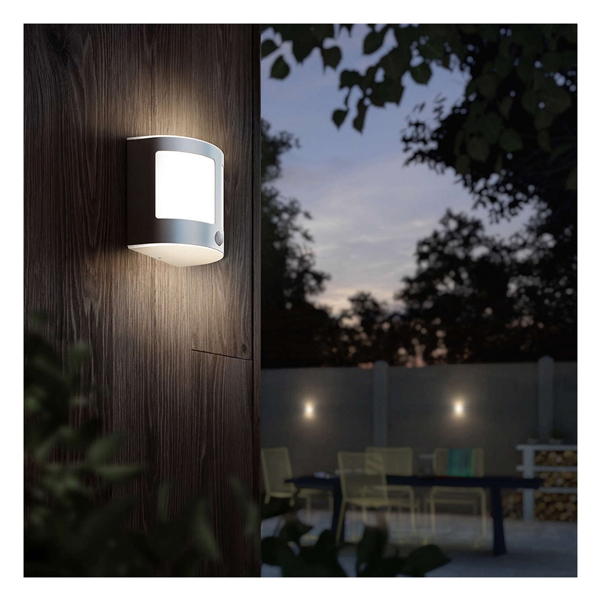 Philips 17316/47/16 - Applique murale LED extérieure avec capteur PARROT 1xLED/3,5W