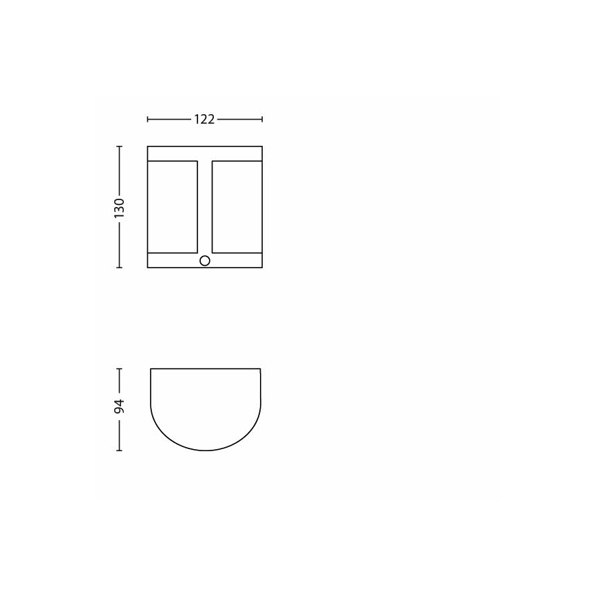 Philips - Applique murale extérieure avec détecteur 1xLED/3,5W IP44