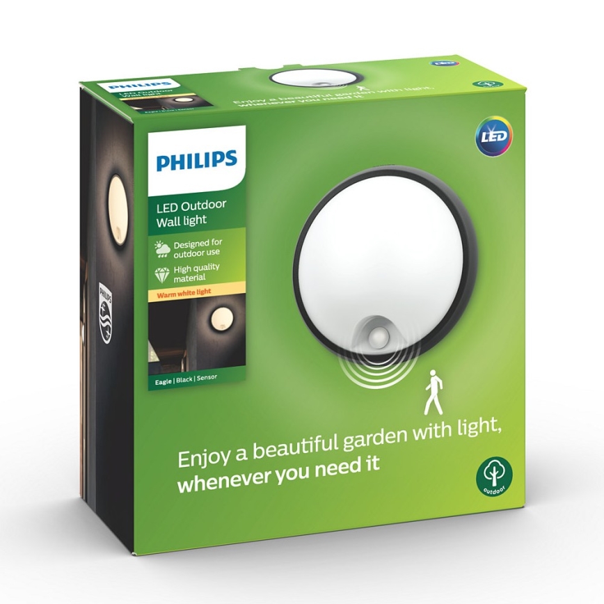 Philips - Luminaire extérieur LED avec détecteur 1xLED/3,5W/230V IP44