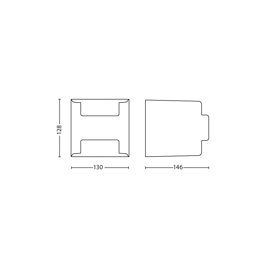 Philips - Wand Lamp voor Buiten 2xLED/4,5W/230V IP44