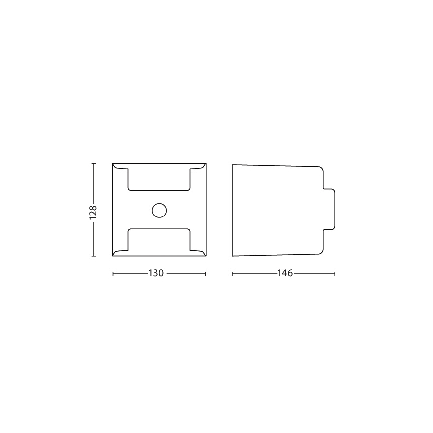 Philips - Luminaire extérieur avec détecteur 2xLED/4,5W/230V IP44