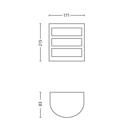 Philips - Applique murale extérieure 1xLED/6W/230V IP44