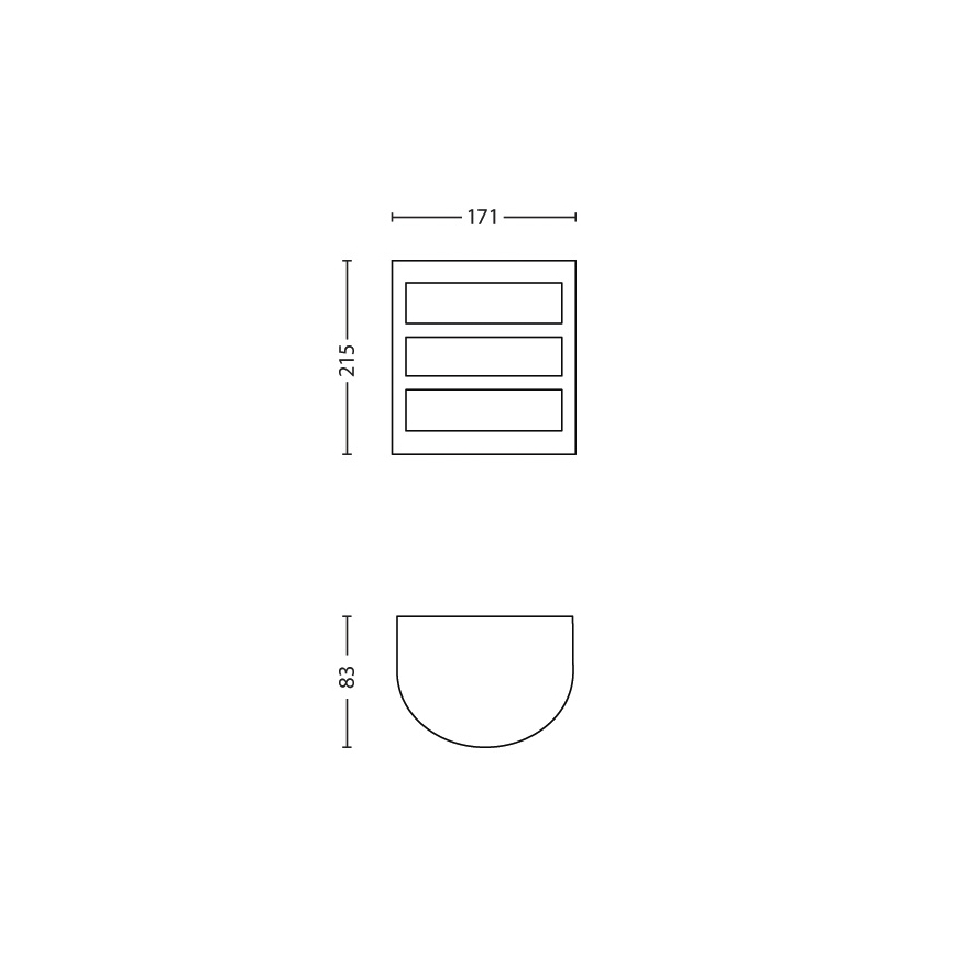 Philips - Applique murale extérieure 1xLED/6W/230V IP44