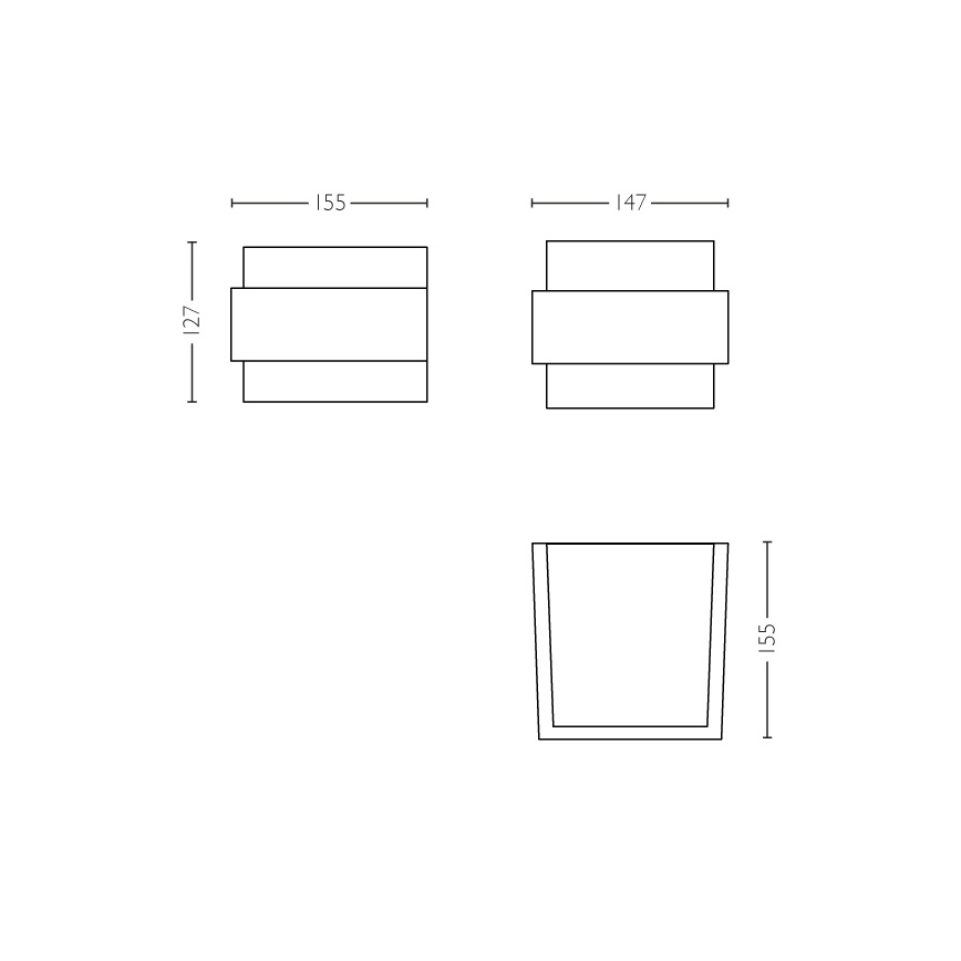 Philips - Applique murale extérieure E27/42W IP44