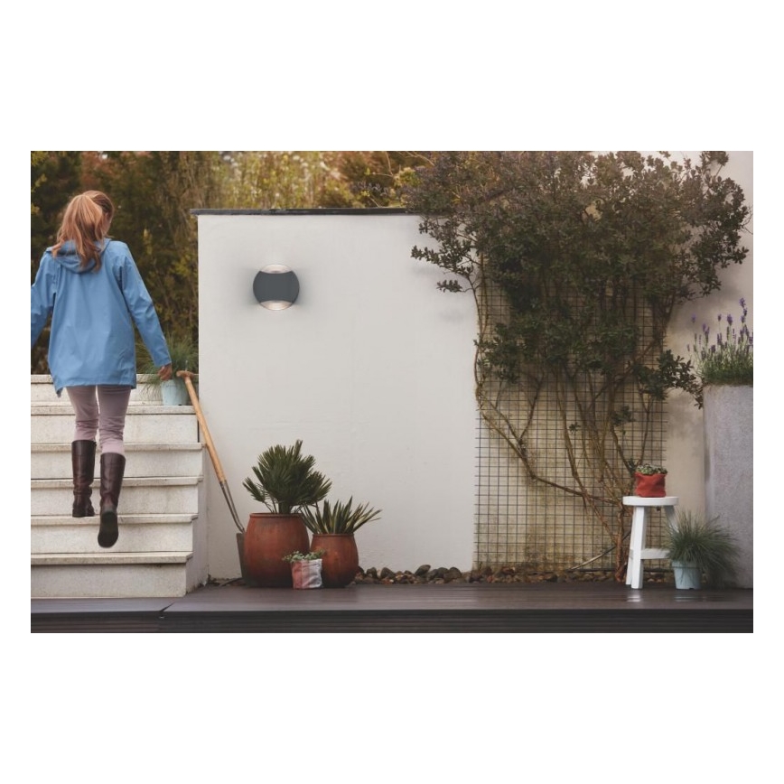 Philips 17338/93/PN - Buiten wandlamp MYGARDEN LIMESTONE 2xGU10/5W