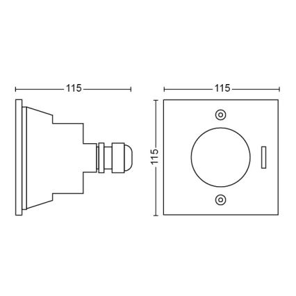 Philips - LED Grondspot LED/3W