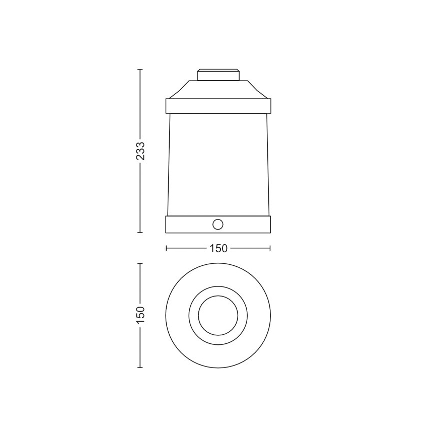 Philips 17360/30/P0 - Lampe portable extérieure LED à intensité modulable ABELIA LED/3W IP44