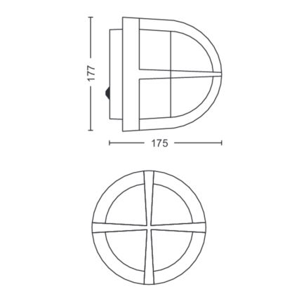 Philips - Applique murale extérieure 1xE27/42W/230V