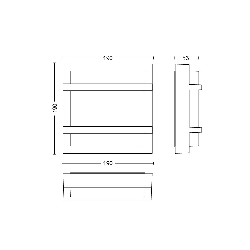 Philips - Applique murale d'extérieur MYGARDEN PETRONIA LED/12W IP44