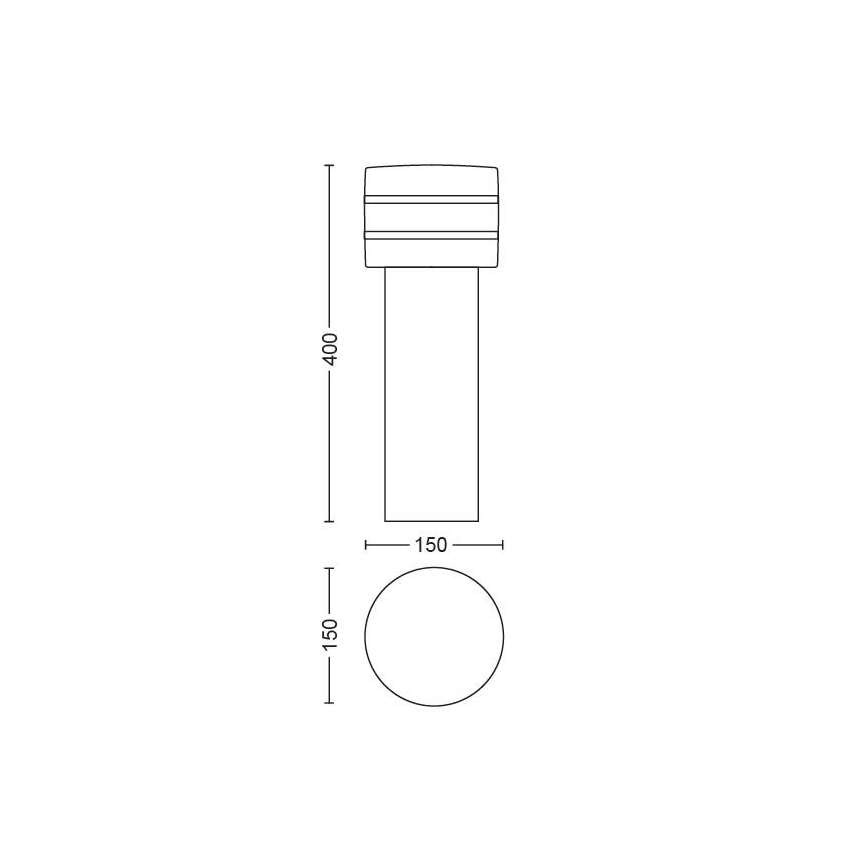 Philips - LED dimbare buitenlamp Hue TUAR 1xE27/9,5W/230V IP44