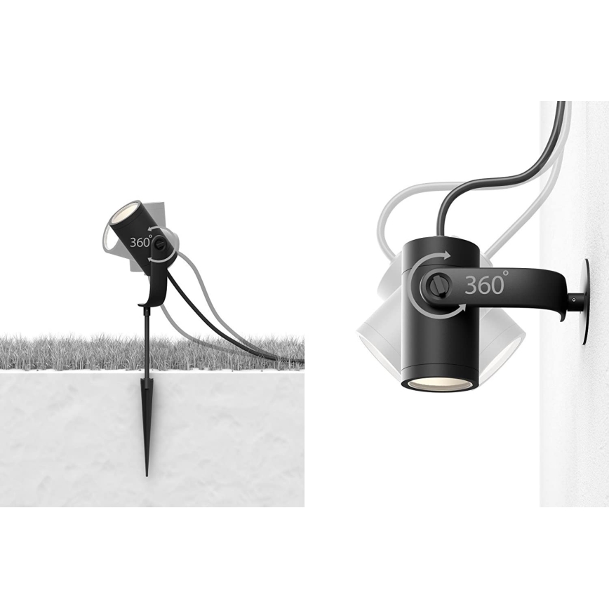Philips - SET van 3x LED Inbouwspot Hue LILY 3xLED/8W/230V IP65