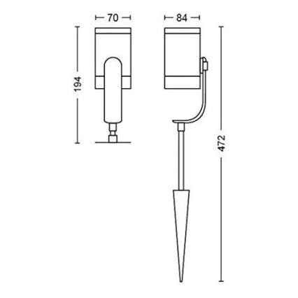 Philips - SET van 3x LED Inbouwspot Hue LILY 3xLED/8W/230V IP65