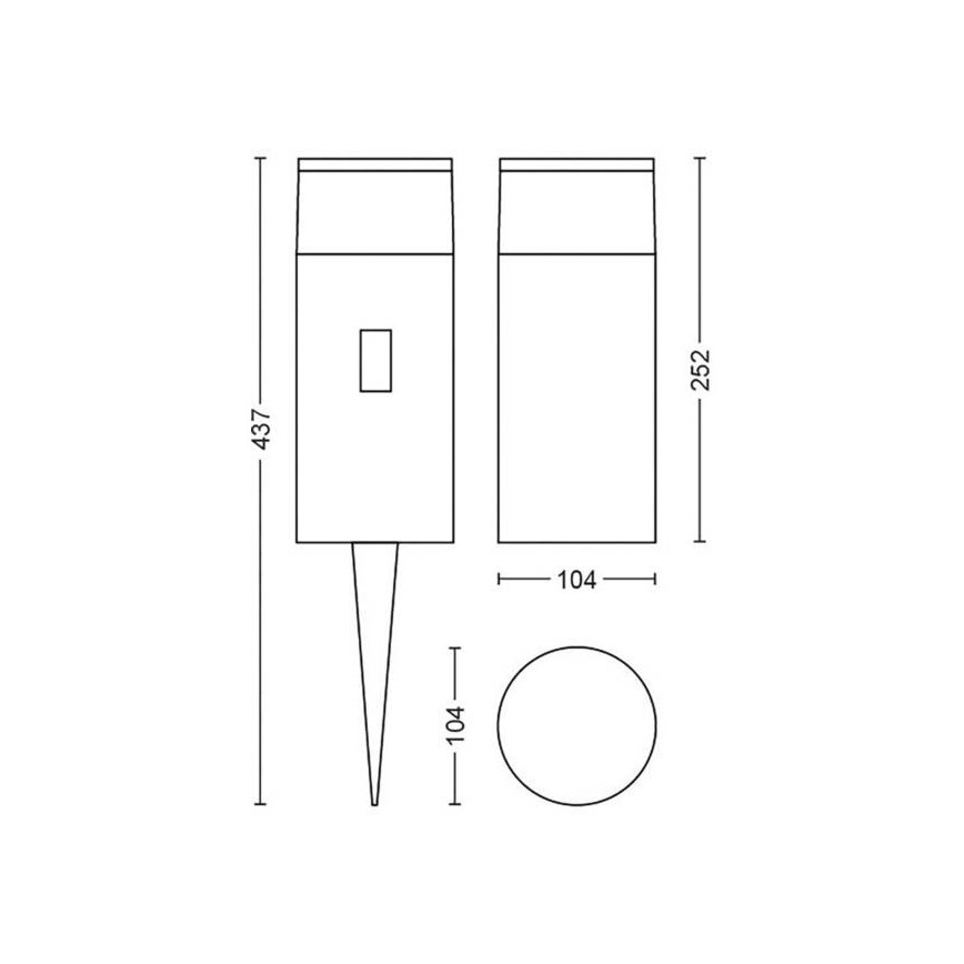 Philips - LED RGB Buitenlamp Hue CALLA LED-RGB/8W/230V IP65 - Uitbreidingsset