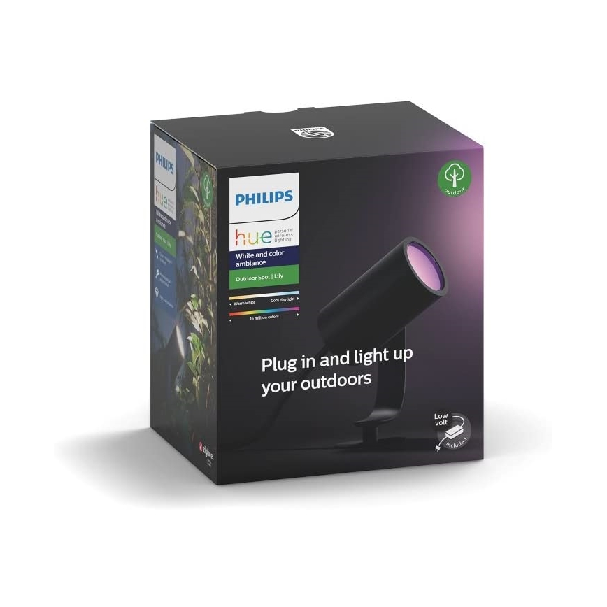 Philips - LED RGB Buiten spotlamp dimbaar Hue LILY LED-RGB/8W/230V IP65
