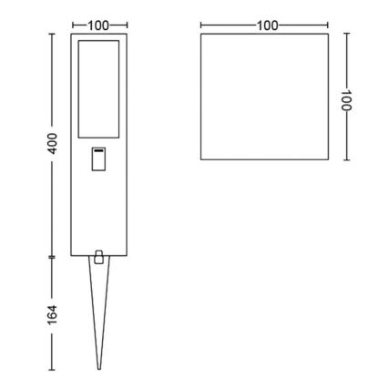 Philips - LED RGBW Dimbare Buitenlamp Hue IMPRESS LED/16W/24V IP44