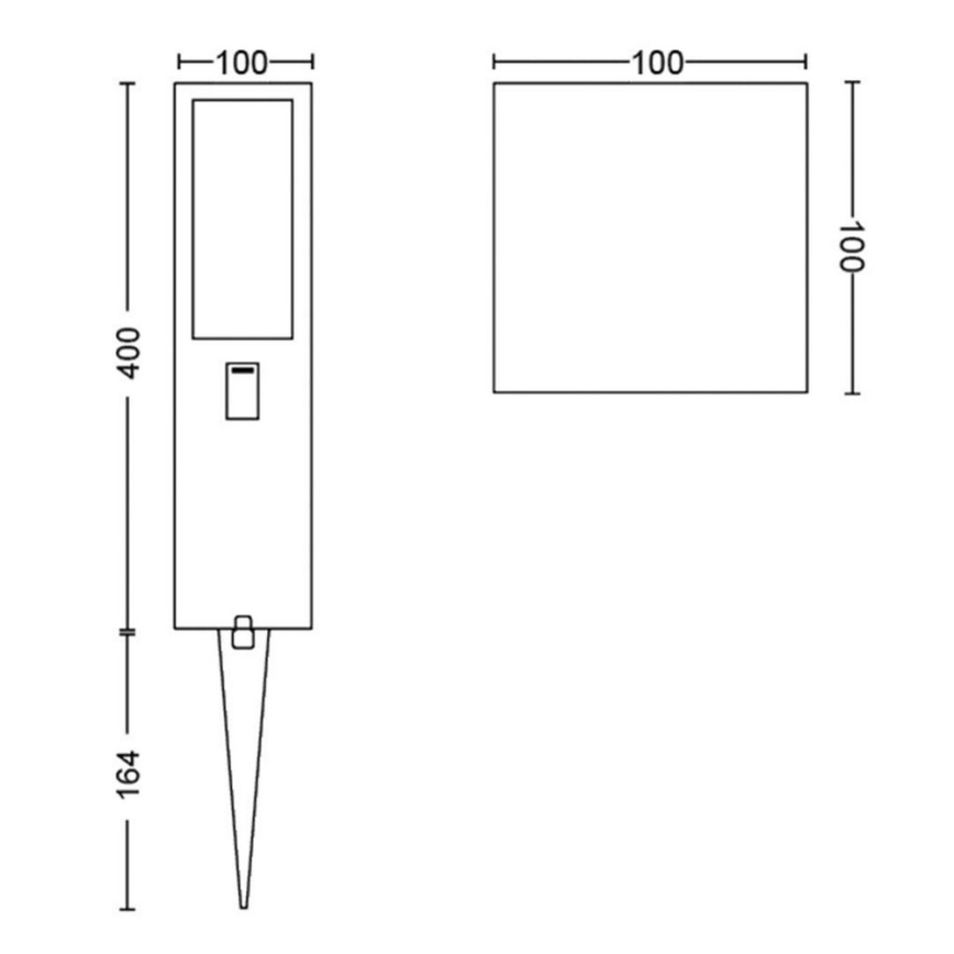 Philips - LED RGBW Dimbare Buitenlamp Hue IMPRESS LED/16W/24V IP44