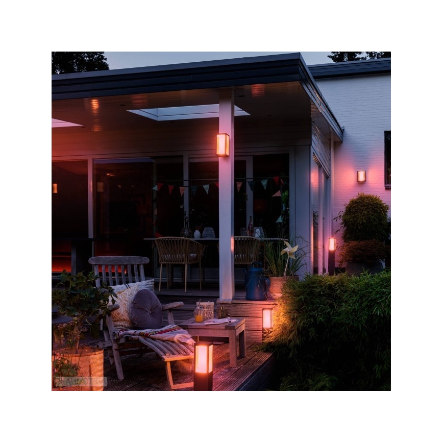 Philips - LED RGBW Dimbare Buitenlamp Hue IMPRESS LED/16W/24V IP44