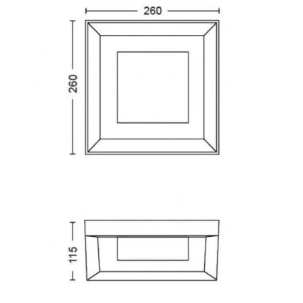 Philips - LED RGBW Applique murale extérieure à intensité variable Hue ECONIC LED/15W/230V 2000-6500K IP44