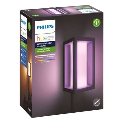 Philips - LED RGBW Dimbare wandlamp voor buiten Hue IMPRESS 2xLED/8W/24V 2000-6500K IP44