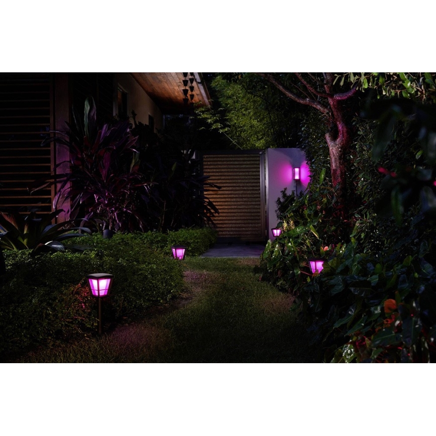 Philips - LED RGBW Dimbare wandlamp voor buiten Hue IMPRESS 2xLED/8W/24V 2000-6500K IP44
