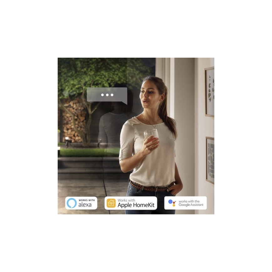 Philips - LED RGBW Dimbare wandlamp voor buiten Hue RESONATE 2xLED/8W/230V 2000-6500K IP44