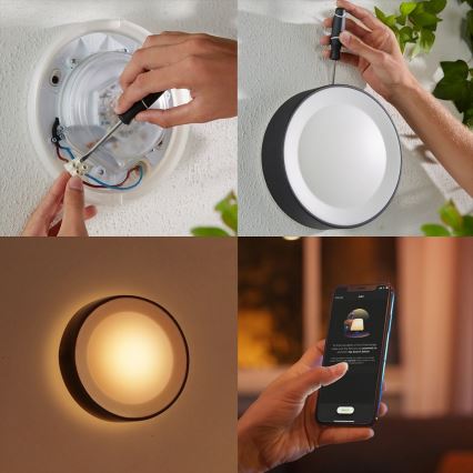 Philips - LED RGBW Applique murale extérieure à intensité variable Hue DAYLO LED/15W/230V 2000-6500K IP44