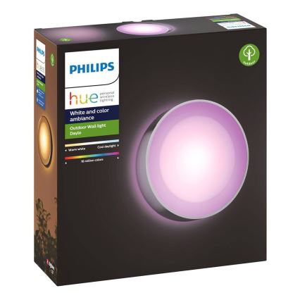 LED RGBW Dimbare wandlamp voor buiten Hue DAYLO LED/15W/230V 2000-6500K IP44