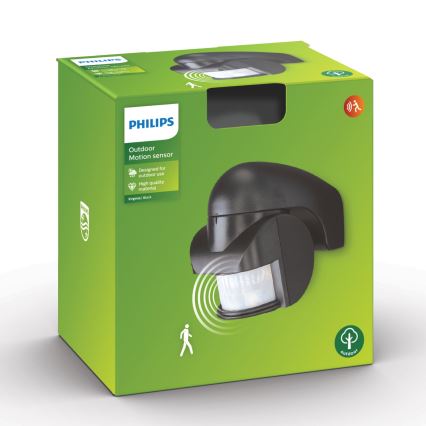 Philips - Buiten bewegingssensor IP44 zwart