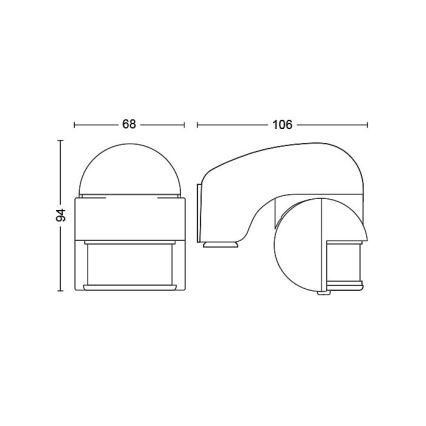 Philips - Buiten bewegingssensor IP44 grijs