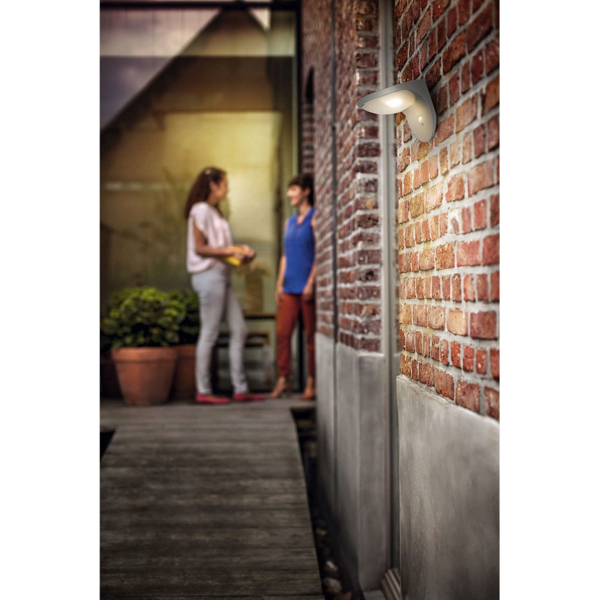 Philips 17808/87/16 - LED Solar lamp met sensor MYGARDEN DUSK 1xLED/1W/3,7V 2200 mAh IP44