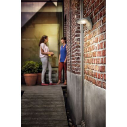 Philips 17808/87/16 - LED Zonne-energie lamp met bewegings- en schemersensor MYGARDEN DUSK 1xLED/1W/3,7V 2200 mAh IP44