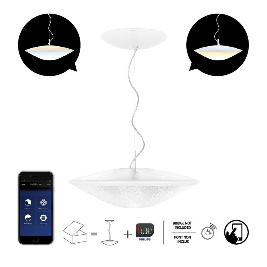 Philips 31152/31/PH - Suspension à intensité modulable HUE PHOENIX 2xLED/9W/230V