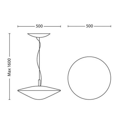 Philips 31152/31/PH - Suspension à intensité modulable HUE PHOENIX 2xLED/9W/230V