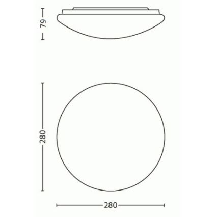 Philips - LED Plafond Lamp LED/9,6W/230V