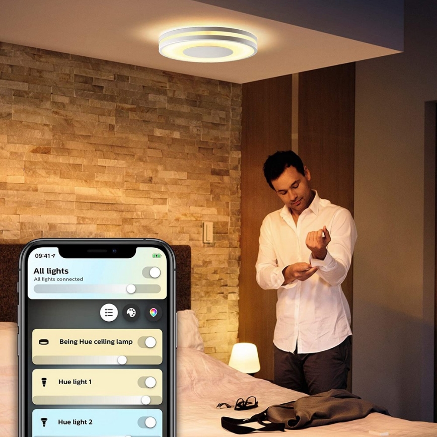 Philips - LED dimbare lamp Hue BEING LED/27W/230V + afstandsbediening