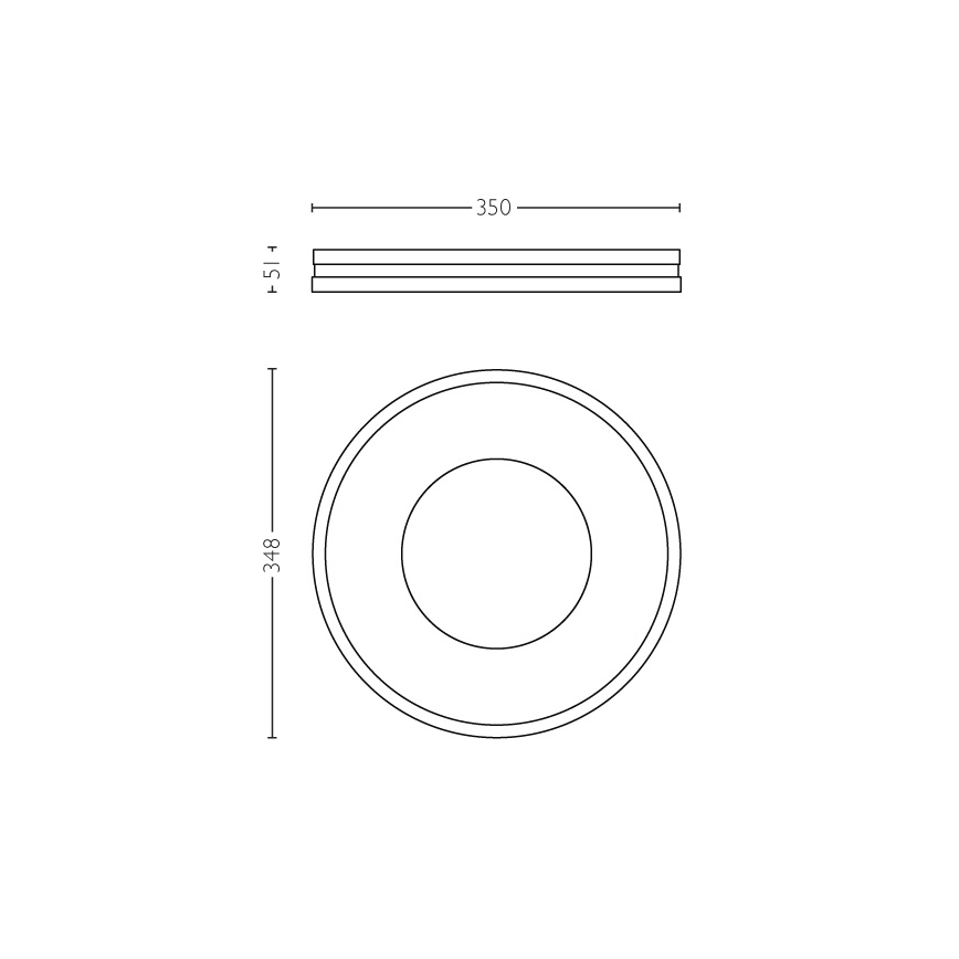 Philips 32610/48/P7 - Plafonnier LED à intensité modulable BEING HUE LED/32W/230V